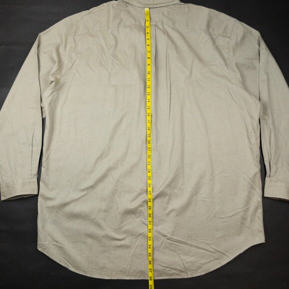 Polo Ralph Lauren Button-Down Shirt Men's 3XLT Tall Light Tan Long Sleeve - Picture 9 of 12